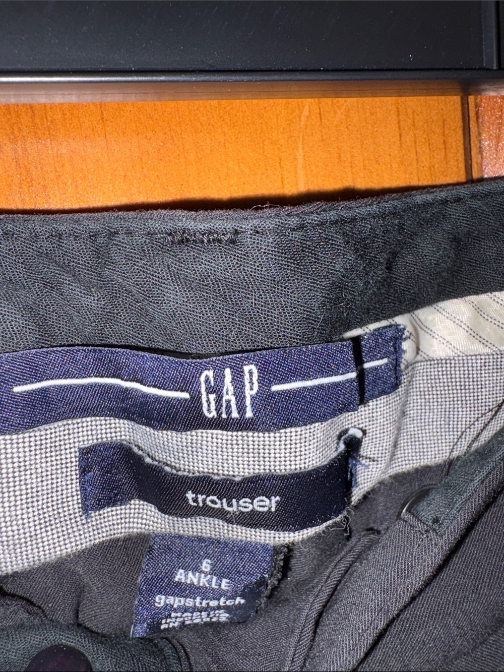 GAP Women's Black Wide Leg Dress Pants - Picture 3 of 4